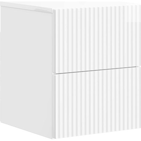 Mesita de Noche de Pared con cajón Brillante 33 x 34,5 x 40 cm vidaXL