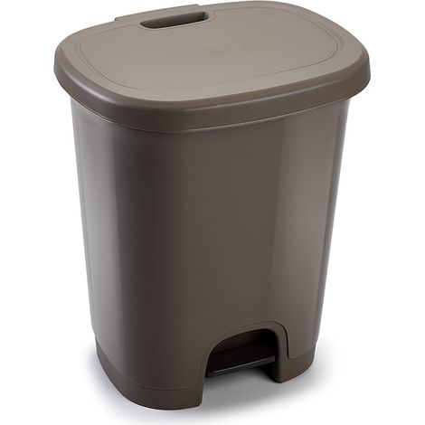 Cubo basura plastico apertura pedal 27 Litros Wengue (1/4)