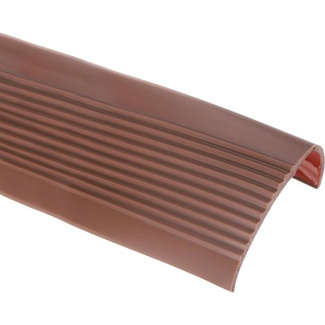 3Mètre Marche D'Escalier, Protège-Marche Autocollant Antidérapant En Vinyle Bords D'Escalier Revêtement Étanche Pour Sols Intérieurs Et Extérieurs, (5cm x 2.5cm, Café) (1/5)