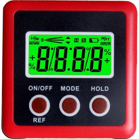 Magnetic Angle Finder Tool for Magnetic Table Saw - Digital Inclinometer - 0 to 90 Degree Angle Cube Digital Protractor Gauge (1/3)