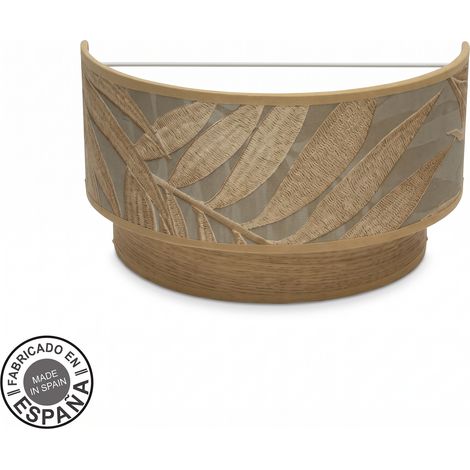 AKUNADECOR Lampada da parete Samoa Brown con paralume Modello