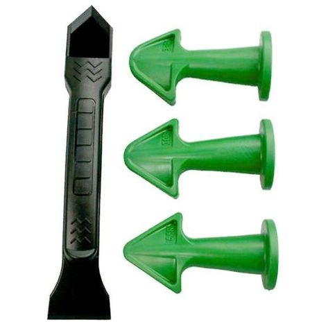Enleve Joint Silicone, Lisseur Joint Silicone Outils de Calfeutrage, Outil D'étanchéité Kit Coulis Lissage Grattoir Rretrait Scellant Extracteur de Calfeutre Finition Applicateur (4 Pièces)
