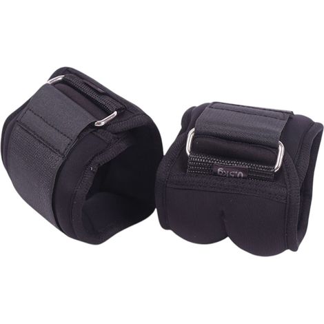 4 poids lestés pour poignets et chevilles, 0,5 kg par pièce, réglables avec velcro, pour renforcement musculaire et cardio (1/5)