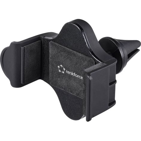 Renkforce RF-5385148 grille de ventilation Support de téléphone portable pour voiture pivotant à 360° Convient pour une largeur: 55 - 85 mm 3.35 - X053412 (1/5)
