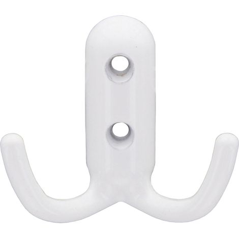 APPENDIABITI A 2 GANCI 45X45 MM BIANCO LUCIDO- DIESSE- 30,0 pz