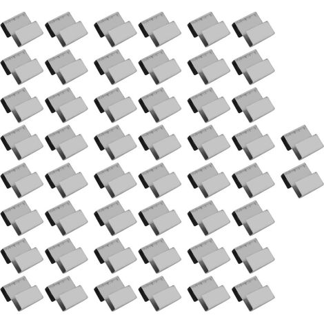 50 clips de fixation en acier inoxydable pour serre, en forme de S, robustes et durables. (1/5)