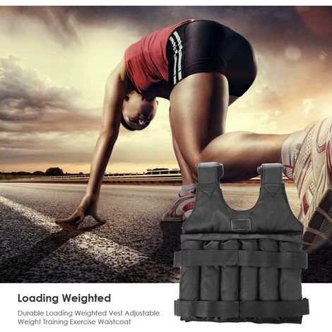 Gewichtsweste mit mehreren Taschen und verstellbaren Gewichten – ideal zum Laufen, Gewichtheben und für Fitnessübungen (1/5)