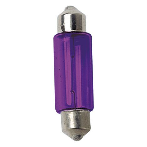 12V Lampada siluro - (C5W) - 11x35 mm - 5W - SV8,5-8 - 2 pz  - D/Blister - Viola (1/4)