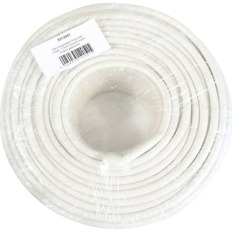 Telestar 5212051 Cavo coassiale Diam. est.: 7.2 mm Bianco 50 m (1/2)