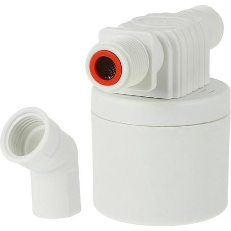 1/2-Zoll-Wassereinlass, integrierte Wasserstandsregelung, automatischer Schwimmer – 10,00 x 8,00 x 5,50 cm – Weiß (1/4)