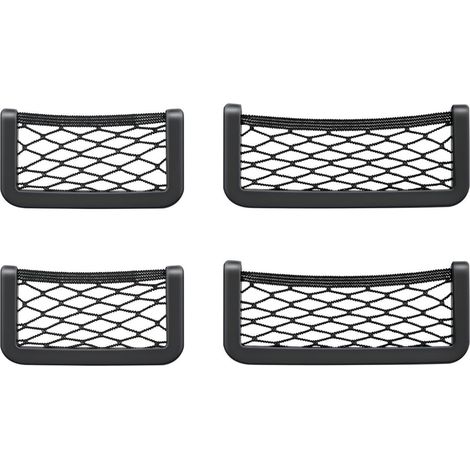 Filet De Rangement - Plastique Noir Adhésif - Pour Voiture Et Camping-Car - Lot De 6 Pièces (1/5)