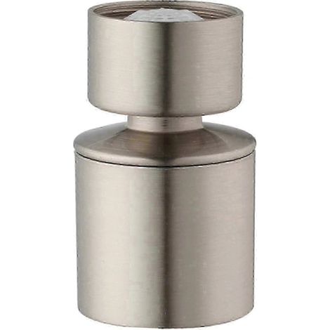 Robinet de cuisine en acier inoxydable nickelé brossé avec deux modes de jet et tête pivotante à 360 degrés pour économiser l'eau (1/5)