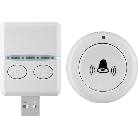 Drahtlose Türklingel 433 MHz 150 m 30 Musiktitel USB-Türklingelempfänger