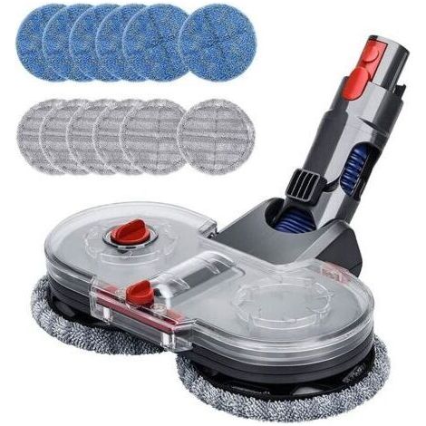 Tête de Vadrouille Electrique pour Dyson V15 V11 V10 V8 V7 Aspirateur avec Réservoir D'eau Amovible, 12 Vadrouille Lavable (1/5)
