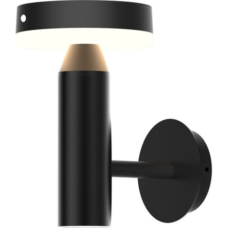 Applique solare LED 4,5W 4000K PIR IP44 nero GWINEA (1/3)