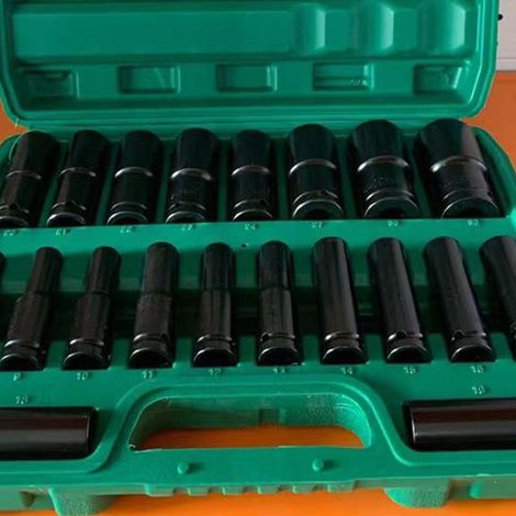Set mit 20 Elektroschlüsseln, verlängertem Innensechskantschlüssel, großem Körnerkopf, Werkzeugset für Kfz- und mechanische Reparaturen (1/5)