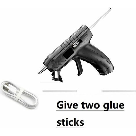 Pistolet à colle thermofusible sans fil 3.6V, rechargeable par USB, haute température, idéal pour les réparations et bricolages à domicile. (1/5)