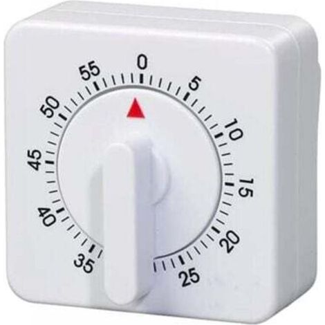 [NEVER USED] Small mechanical timer with square pendulum, 60 minutes/1 hour portable, no battery required for rotation control