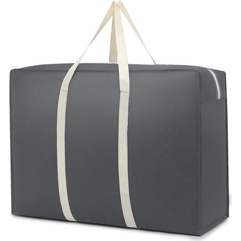 Extra große Aufbewahrungstasche – Vlies-Organizer – Strapazierfähig – Für Camping/Bettwäsche/Decken/Kleidung/Kissen/Reisen – 60 x 25 x 40 cm (1/5)
