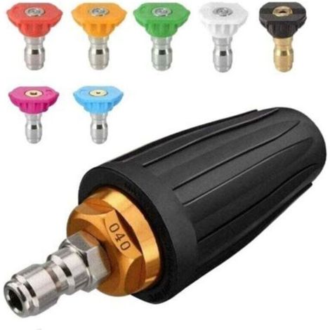 Buse turbo pour nettoyeur haute pression, buse rotative et 7 pointes ...