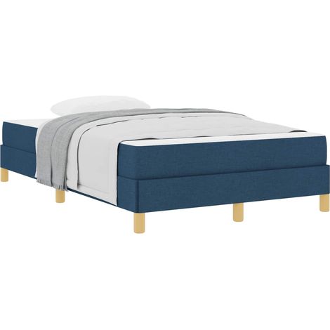 Maison Exclusive - Letto a molle con materasso Blu 120 x 190 cm Tessuto