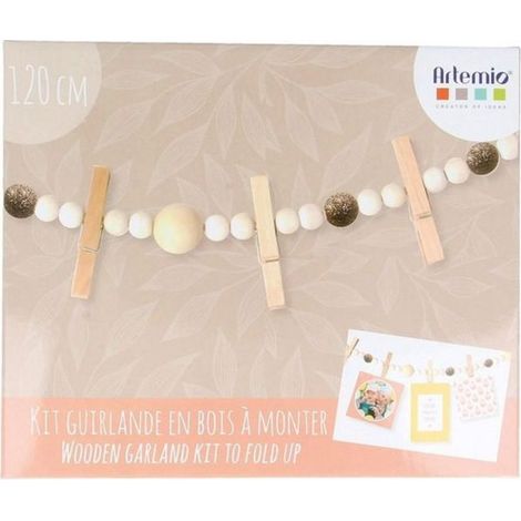 3 coffrets DIY décorations de Noël - Guirlande en bois souvenirs