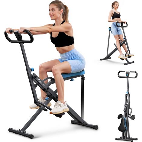 Merach – Appareil de musculation pliable pour abdos, jambes et dos – Résistance réglable 160 kg – Écran LCD – Dimensions 110x49x124.5 cm