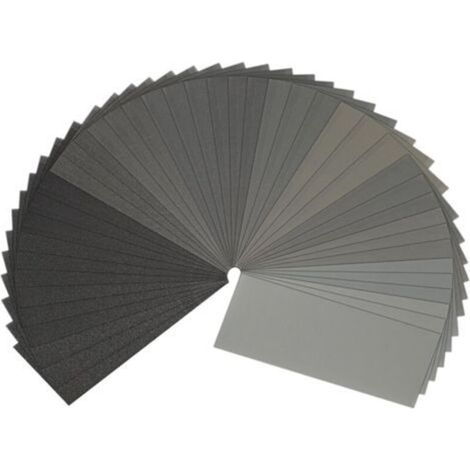 Juego de 3 hojas de papel de lija, papel abrasivo de grano 2500-230-93 mm utilizado para pulir metal, madera y automóviles -Crezuo