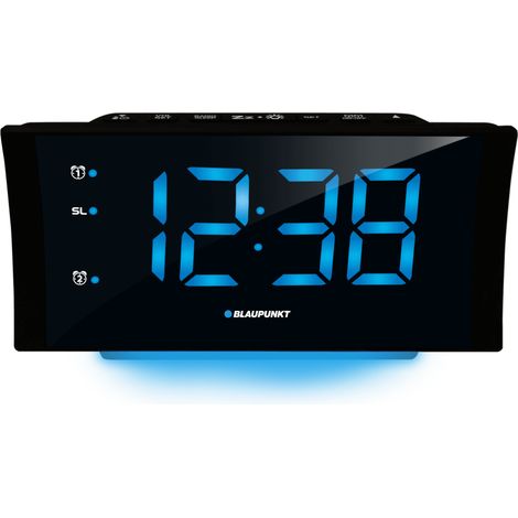 Radio reloj FM PLL con carga USB, iluminación LED y temperatura - BP-CR80USB (1/2)