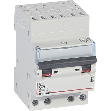 DX³ Disjoncteur 4P courbe C 20A 6kA/10kA Auto - LEG407915