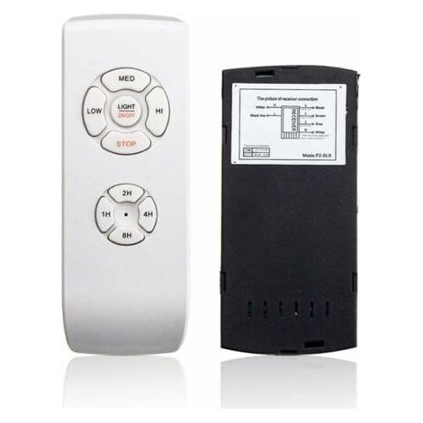 Ventilateur de plafond universel avec télécommande 110 V/220 V Kit de distribution sans fil pour maison/bureau/hôtel/lub Blanc