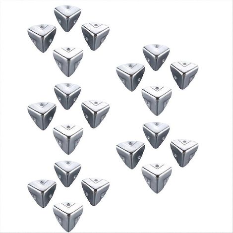 20 caisses à vin en métal et en bois avec protection d'angle, bandes de protection des bords pour flight case, emballage cadeau pour maïs (1/5)