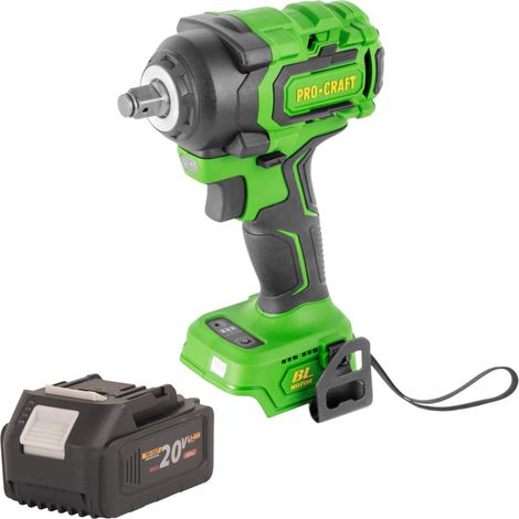 Atornillador de impacto a batería Procraft PWA18bb 20 V 550 Nm 1/2" sin escobillas Solo - sin batería, sin cargador (1/5)