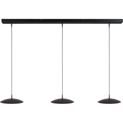 Lampe pendante à 3 lampes Scala 130 cm nickel noir Ø 25 cm - 2191-05-81-130-3-25 (1/3)