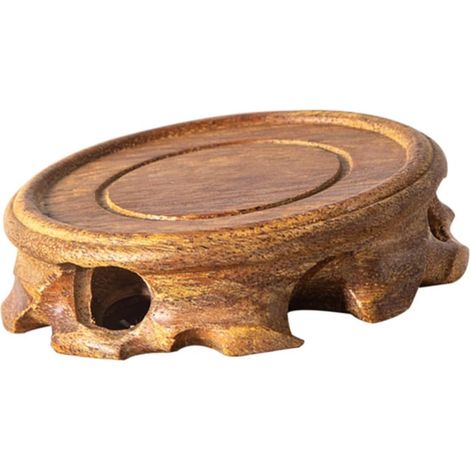 Runder Holz blumentopfständer Vase Base Dekorativer
