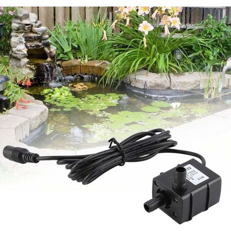 Pompe de piscine submersible à moteur sans balais ultra-silencieux DC12V de 3 mètres et 240 l/h (1/5)