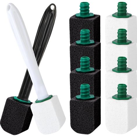 1 Brosse Pierre Ponce,10 Recharges,Poignée Ergonomique,Cleaner Naturel,Sans Toxique,Pour WC,Cuisine,Évier (1/5)