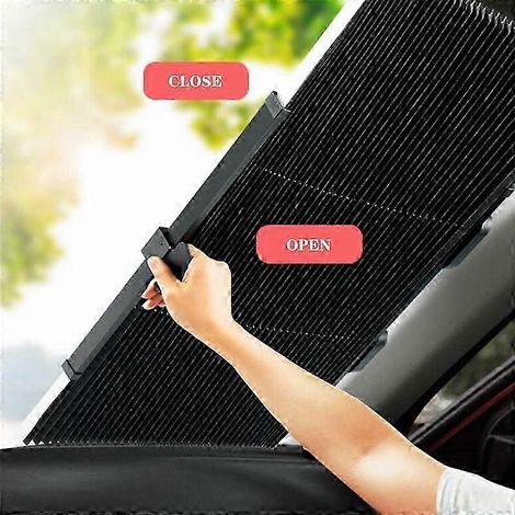 Pare-soleil de pare-brise avant rétractable et pliable pour voiture, accessoire extérieur de protection solaire à monter soi-même, 65 cm (1/5)