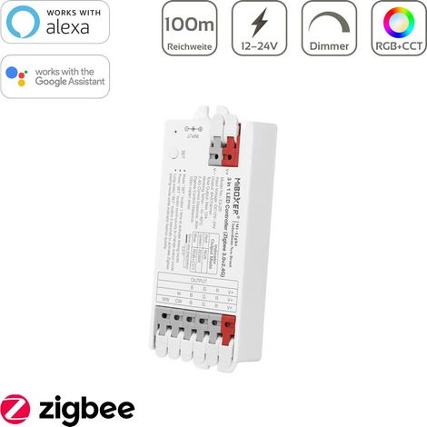 MiBoxer Zigbee 3.0 + 2.4GHz RGB/RGBW/RGB+CCT LED Controller 3 in 1 / 5 Kanal 12/24V Tuya Alexa Google Steuerung E3-ZR (1/5)