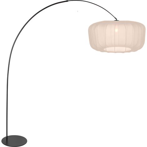 Anne Lighting - lampada da terra - Curve - beige nero - metallo (1/3)
