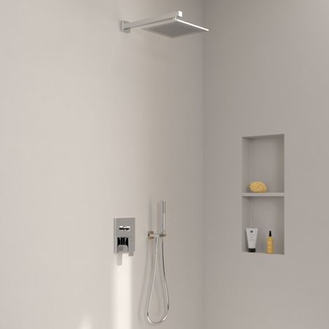 Villeroy & Boch Taro Duschsystem mit Brausehalter, Stabhandbrause und UP-Einhebel-Armatur (1/5)