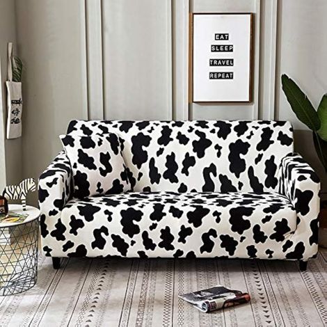 HOOBUY Bedruckter Sofabezug, Stretch-Couchbezüge, gemusterte Loveseat-Überzüge für 2-Sitzer-Kissen-Couch-Loveseat-Sets (BD, 2-Sitzer/Loveseat) (1/3)