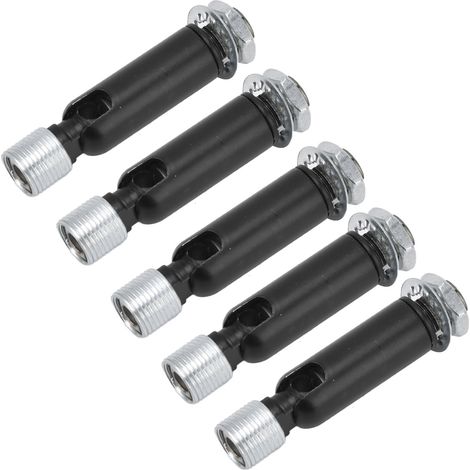 Lot de 5 adaptateurs M10 pour plafond incliné, compatibles avec les suspensions de plafonniers, lustres et autres luminaires sur rail. Accessoires de suspension M10 avec joint de direction externe, no (1/5)