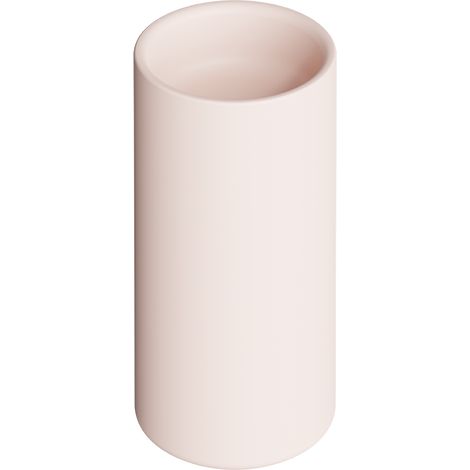IDILLA vasque Colonne. Rose clair mat. Bonde. Evacuation lateral