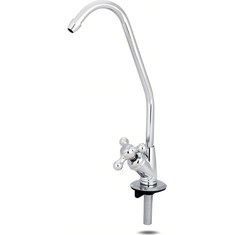 Robinet de filtre à eau de Cuisine, robinet de purificateur d'eau Chrome Osmose inverse RO Filtre à eau potable Robinet de filtre d'évier (1/5)