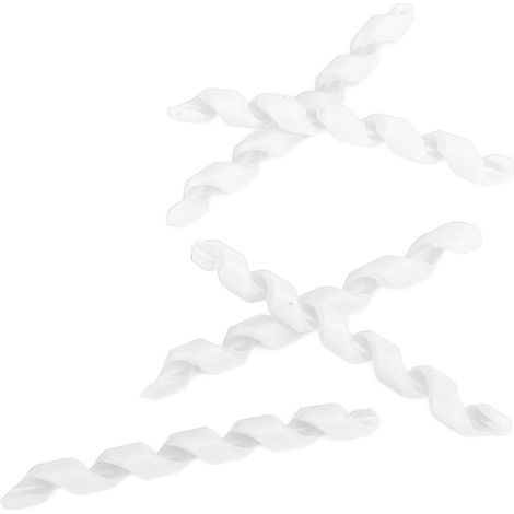 5 Pièces Manchons de Protection Câbles Vélo TPR, Accessoires de Montage Rapide pour Bicyclette, Blanc