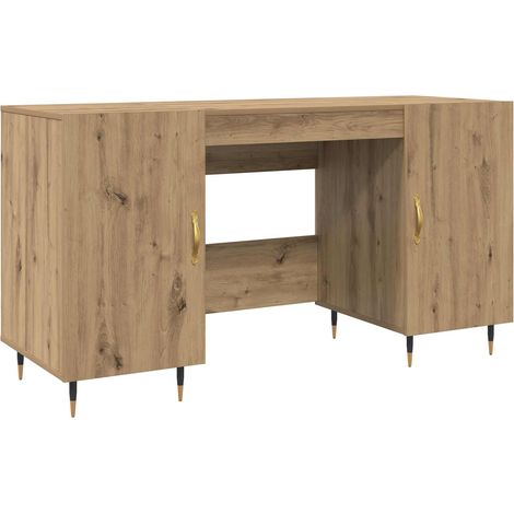 Maison Exclusive - Schreibtisch Artisan-Eiche 140 x 50 x 75 cm Ho
