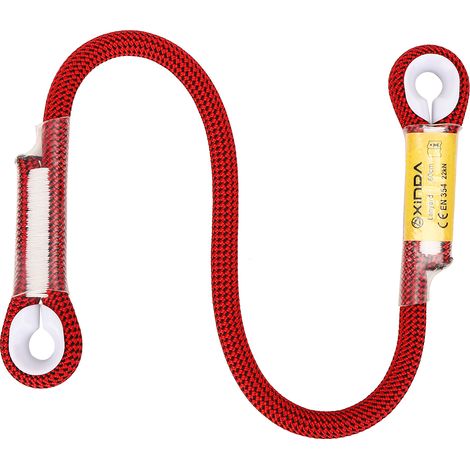 Corde de sécurité d'escalade et de survie en extérieur 60/120/150cm avec anneau porteur (Rouge 60cm) (1/5)