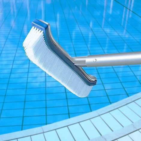 piscine Tte De Brosse Premium 18" En Aluminium Brosse De Nettoyage Pour Piscine Par Aquatix Pro Avec Ez Clips, Ces Heavy Duty Brosses Nettoie Les (1/5)