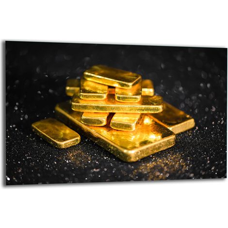 PLAQUE DE PROTECTION EN VERRE POUR CUISINIÈRE 80x52 OR (1/5)